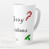 Weihnachtswünsche Große Latte-Macchiato-Tasse Milchtasse (Rechte Ecke)