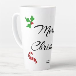 Weihnachtswünsche Große Latte-Macchiato-Tasse Milchtasse