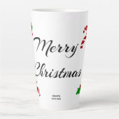 Weihnachtswünsche Große Latte-Macchiato-Tasse Milchtasse (Vorderseite)