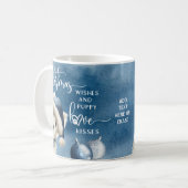 Weihnachtswünsche, Hund Lover Weihnachtsgeschenk,  Kaffeetasse (Vorderseite Links)