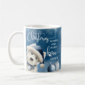 Weihnachtswünsche, Hund Lover Weihnachtsgeschenk,  Kaffeetasse (Links)