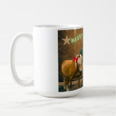 Weihnachtswünsche im skurrilen Vintage-Stil Kaffeetasse (Links)