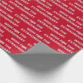 Weihnachtswünsche in Rot Geschenkpapier (Ecke)