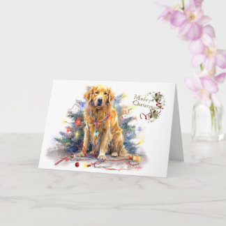 Weihnachtswünsche in Tangled Freude Weihnachten Karte