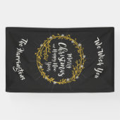 Weihnachtswünsche individuelle Name-Banner Banner (Horizontal)
