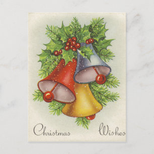 Weihnachtswünsche Jingle Bells Feiertagspostkarte