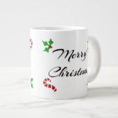 Weihnachtswünsche Jumbo-Tasse (Vorderseite Rechts)