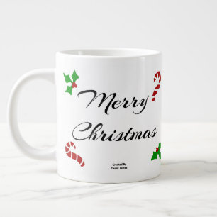 Weihnachtswünsche Jumbo-Tasse