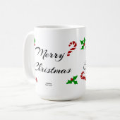 Weihnachtswünsche Kaffeetasse (Vorderseite Links)