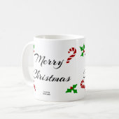Weihnachtswünsche Kaffeetasse (Vorderseite Links)