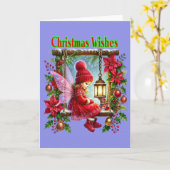 Weihnachtswünsche Karte (Gelbe Blume)