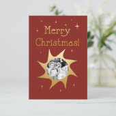 Weihnachtswünsche - Karte (Stehend Vorderseite)