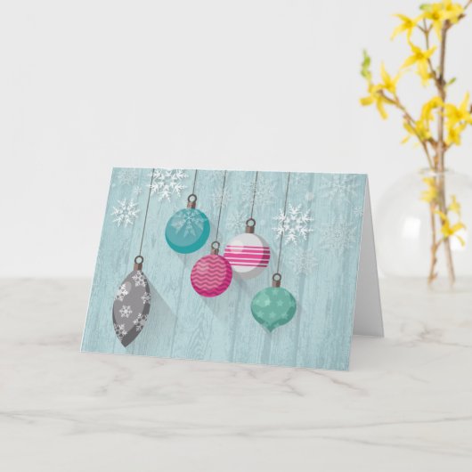 Weihnachtswünsche Karte (Gelbe Blume)