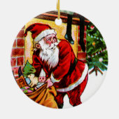 Weihnachtswünsche Keramik Ornament (Hinten)