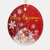 Weihnachtswünsche Keramikornament (Links)