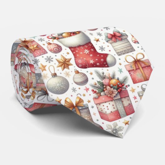 Weihnachtswünsche Krawatte (Gerollt)