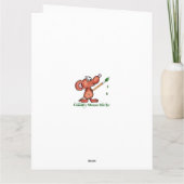 Weihnachtswünsche & Liebe Chickadee Bird Karte (Rückseite)