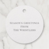 Weihnachtswünsche Mistletofolien zeichnend Gewohnh Geschenkanhänger (Rückseite)