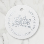 Weihnachtswünsche Mistletofolien zeichnend Gewohnh Geschenkanhänger (Vorderseite)