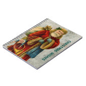 Weihnachtswünsche mit dem Weihnachtsmann Notizblock (Linke Seite)