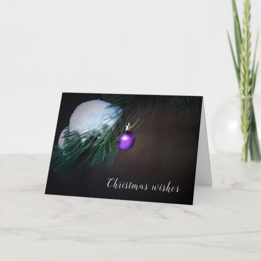 Weihnachtswünsche Mit Liebe gefüllt Feiertagskarte (Vorderseite)