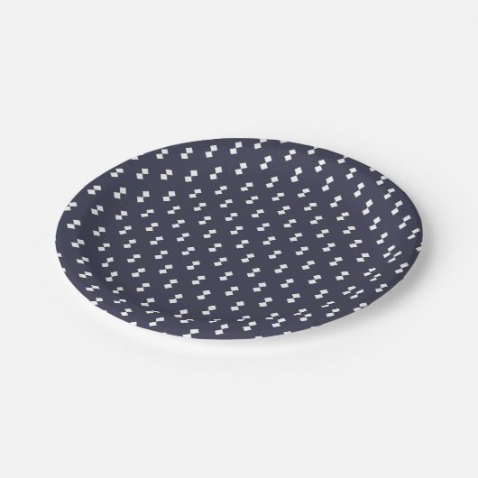 Weihnachtswünsche Muster Weihnachtsplatte Pappteller (Schrägansicht)