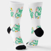 Weihnachtswünsche Nachhaltige Premium-Crew Socken (Gewinkelt)