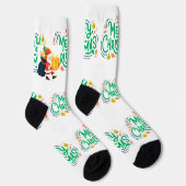 Weihnachtswünsche Nachhaltige Premium-Crew Socken (Rechts)