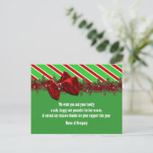 Weihnachtswünsche PERSONALISIEREN Postkarte (Stehend Vorderseite)