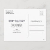 Weihnachtswünsche Postkarte (Rückseite)