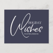 Weihnachtswünsche Postkarte (Vorderseite)