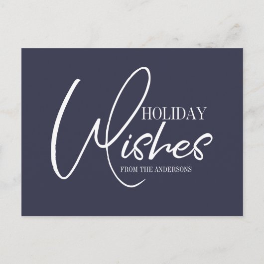 Weihnachtswünsche Postkarte (Vorderseite)