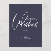 Weihnachtswünsche Postkarte (Vorderseite)