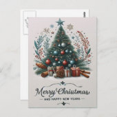 Weihnachtswünsche Postkarte (Vorne/Hinten)