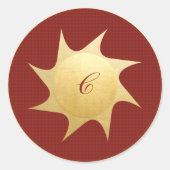 Weihnachtswünsche - Rundaufkleber Runder Aufkleber (Vorderseite)