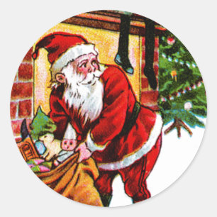 Weihnachtswünsche Runder Aufkleber