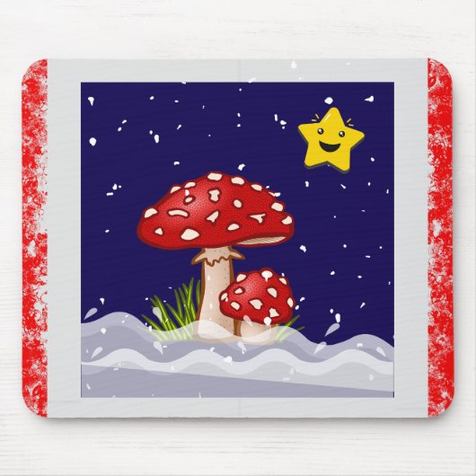 Weihnachtswünsche, Schneetage Mousepad (Vorne)