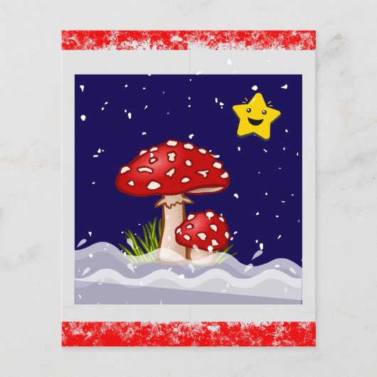 Weihnachtswünsche, schneitagen (Vorderseite)