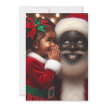 Weihnachtswünsche - Schwarze Leute Weihnachtskarte