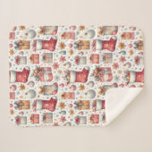 Weihnachtswünsche Sherpadecke (Vorderseite (Horizontal))