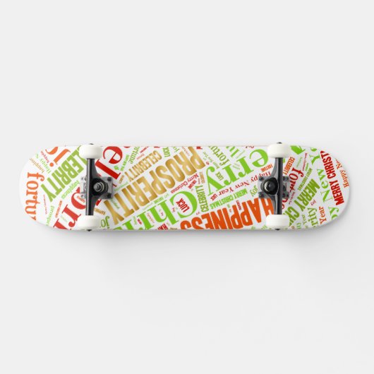 Weihnachtswünsche Skateboard (Horizontal)