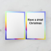 Weihnachtswünsche, Skisprung Feiertagskarte (Innenseite)