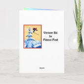 Weihnachtswünsche, Stowe, Vermont Feiertagskarte (Rückseite)