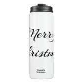 Weihnachtswünsche Thermobecher Thermosbecher (Vorderseite)