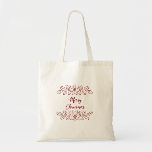 Weihnachtswünsche Tragetasche (Vorne)