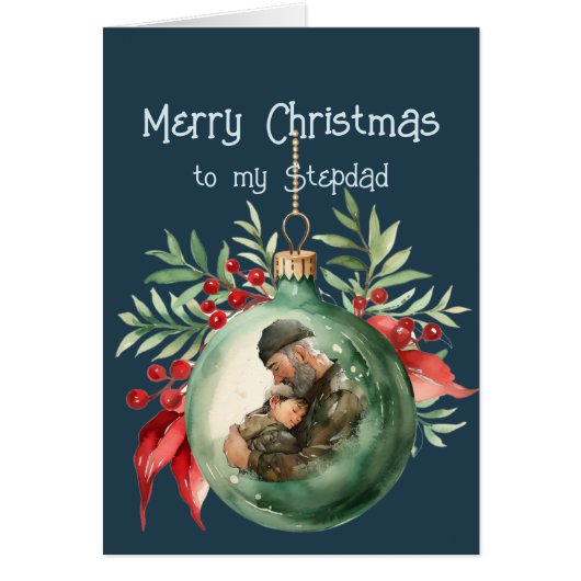 Weihnachtswünsche und Liebe für Stepdad (Vorne)