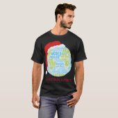 Weihnachtswünsche - Vision des Weltfriedens - Erde T-Shirt (Vorne ganz)