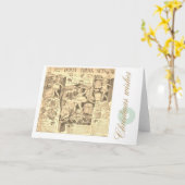 Weihnachtswünsche von Bruce Tunis Karte (Gelbe Blume)