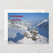 Weihnachtswünsche von ganz Europa Feiertagspostkarte (Vorne/Hinten)