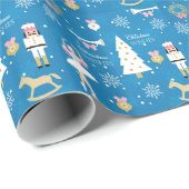 Weihnachtswünsche von Nutcracker, Baum und Balleri Geschenkpapier (Rolleneckpunkt)